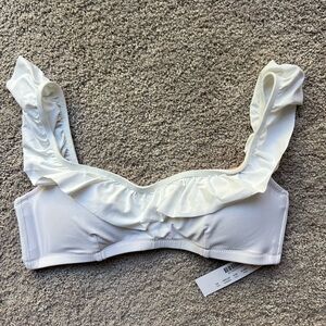 NWT JCrew Ruffle Bikini Top